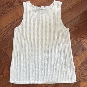 Marled crochet sleeveless top